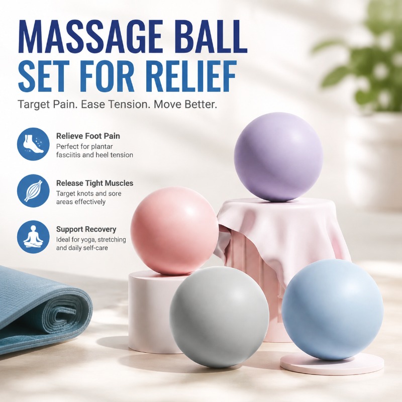 Sports Equipment Supplies - Silicone Fitness Fascia Ball Solid Massage