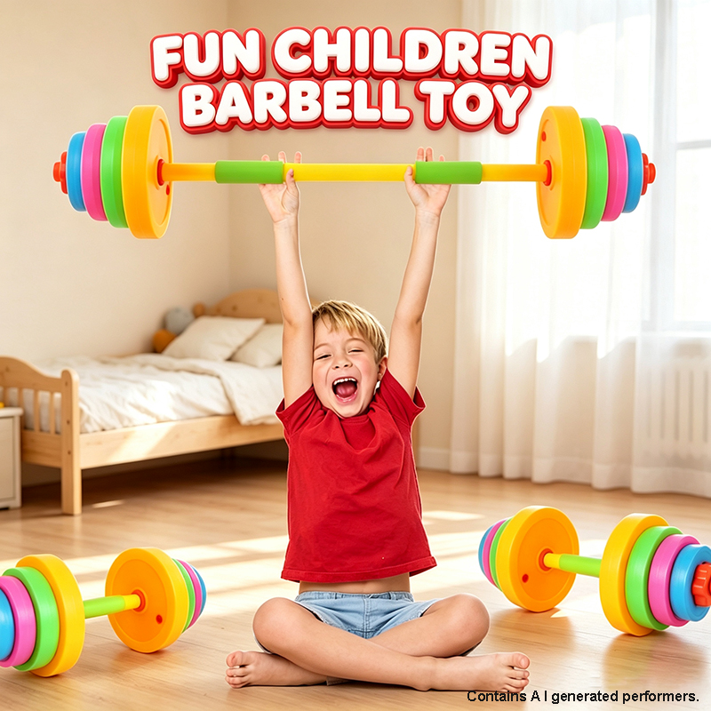 Sports Equipment Kit - Kids Adjustable-weight Dumbbell Barbell Toy Fitness