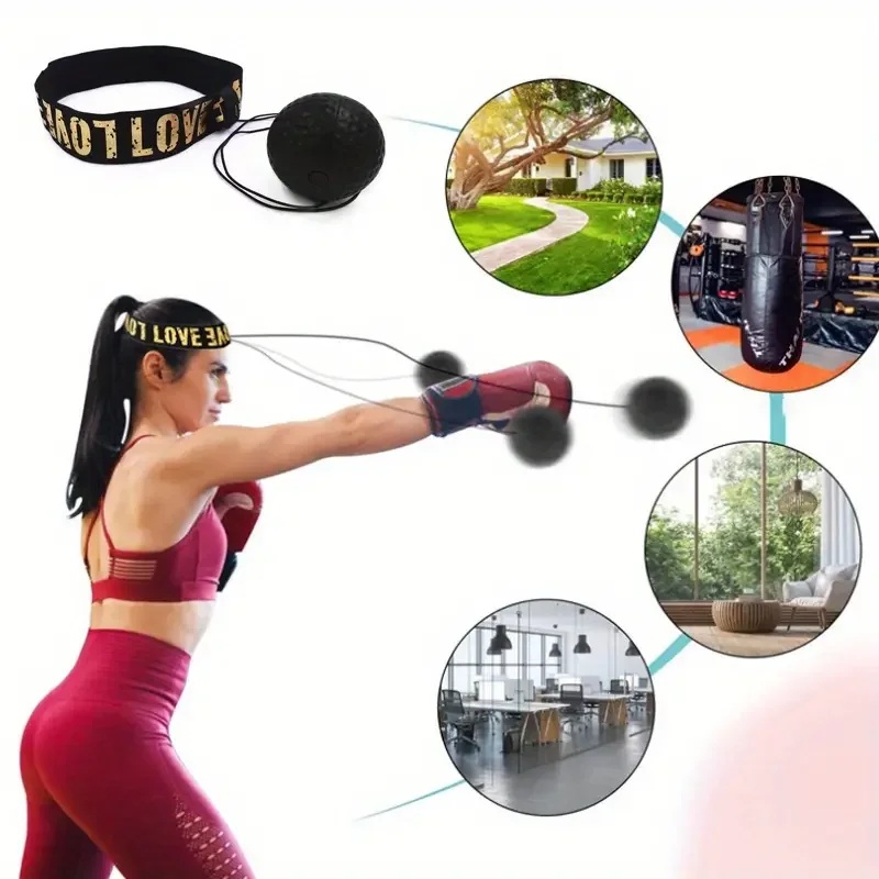 Sports Equipment Wholesale - 1/3Pcs Boxing Speed Ball Head-Mounted Pu