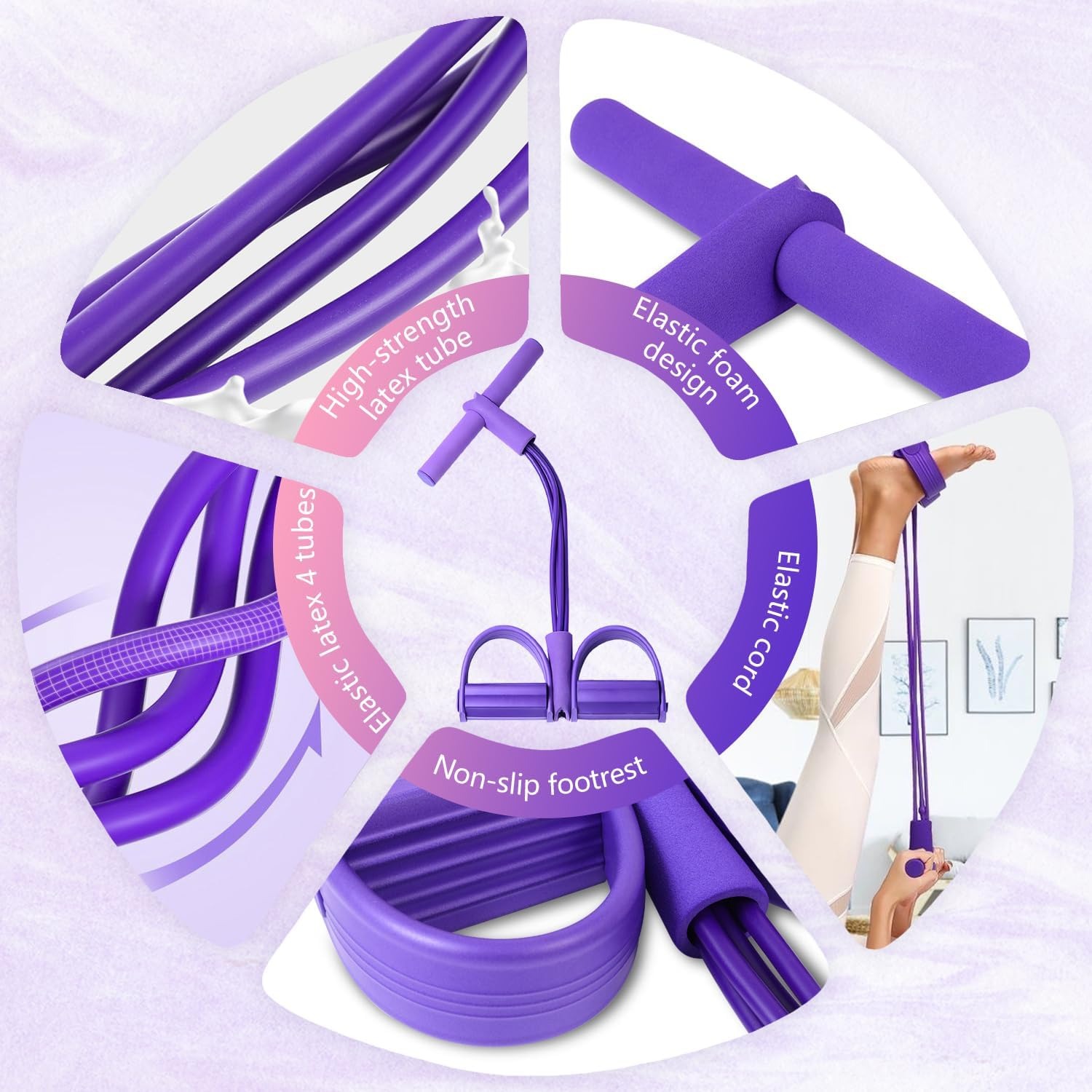 4-Tube Pedal Resistance Band M - Sports Equipment Near Me review and price