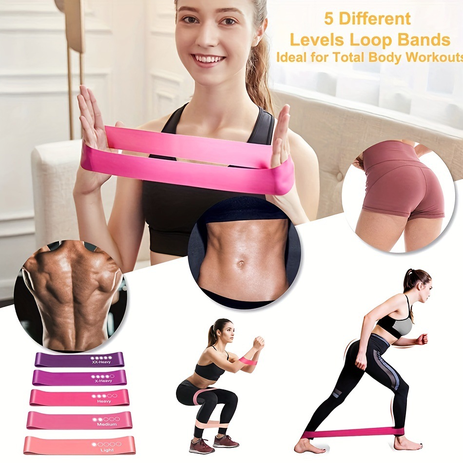 5-Piece Color Resistance Band  - Sports Equipment Kit review and price