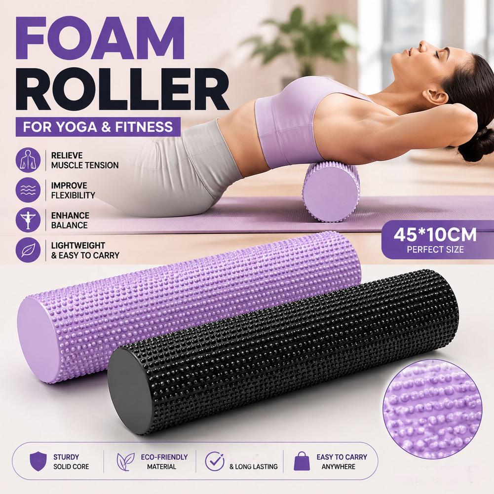 Yoga Foam Roller EVA High Dens - Sports Equipment Supplies review and price