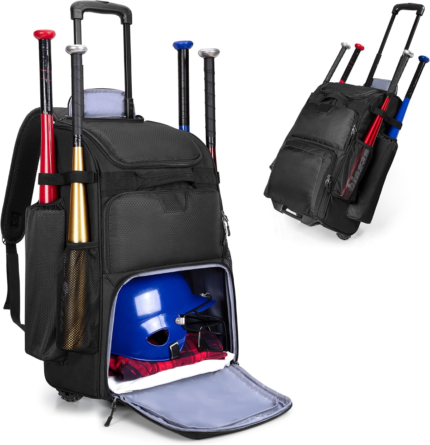 Rolling Baseball Backpack With - Sports Equipment Bag review and price